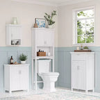 Armoire de toilette murale blanche à porte simple