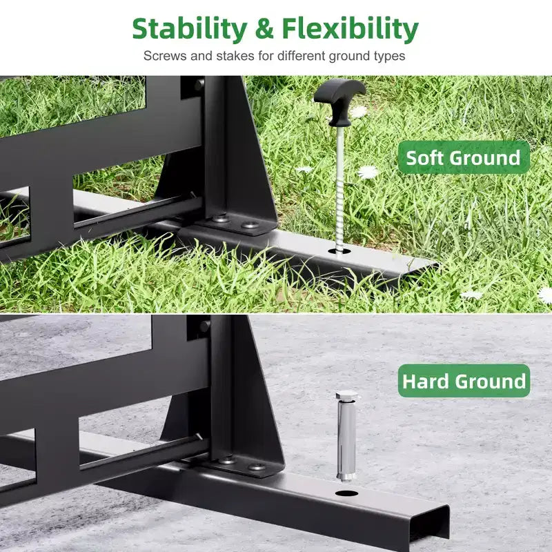 Jardinière en métal noir avec treillis et écran d'intimité pour café, patio, jardin et balcons