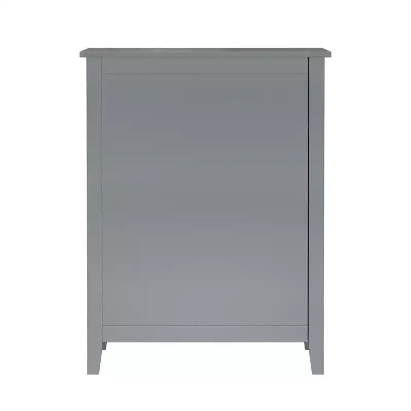 Meuble de rangement de salle de bain en bois avec tiroir, Gris