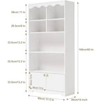 Étagère en bois à 5 niveaux, armoire de rangement, bureau, salle d'étude, cuisine