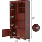 Étagère en bois à 5 niveaux, armoire de rangement, bureau, salle d'étude, cuisine