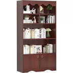Étagère en bois à 5 niveaux, armoire de rangement, bureau, salle d'étude, cuisine
