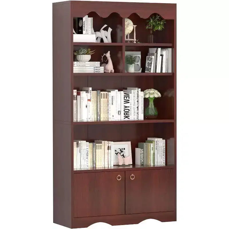 Étagère en bois à 5 niveaux, armoire de rangement, bureau, salle d'étude, cuisine