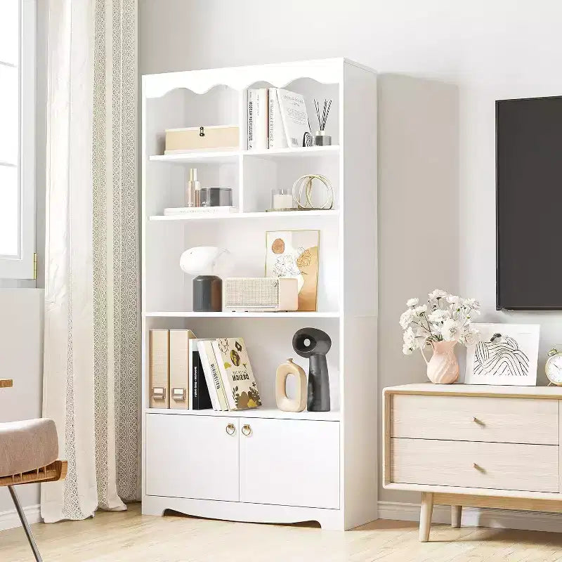 Étagère en bois à 5 niveaux, armoire de rangement, bureau, salle d'étude, cuisine