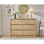 Commode verticale moderne à 6 tiroirs – Armoire de rangement en bois, commode pour chambre et salon