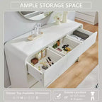 Commode verticale moderne à 6 tiroirs – Armoire de rangement en bois, commode pour chambre et salon