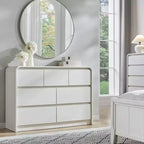 Commode verticale moderne à 6 tiroirs – Armoire de rangement en bois, commode pour chambre et salon