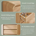 Commode verticale moderne à 6 tiroirs – Armoire de rangement en bois, commode pour chambre et salon