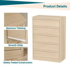 Commode pour chambre à coucher, avec grands tiroirs de rangement, organisateur moderne pour salon, chambre d'enfant, entrée