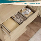Commode pour chambre à coucher, avec grands tiroirs de rangement, organisateur moderne pour salon, chambre d'enfant, entrée