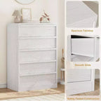 Commode pour chambre à coucher, avec grands tiroirs de rangement, organisateur moderne pour salon, chambre d'enfant, entrée