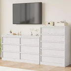 Commode pour chambre à coucher, avec grands tiroirs de rangement, organisateur moderne pour salon, chambre d'enfant, entrée
