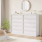 Commode pour chambre à coucher, avec grands tiroirs de rangement, organisateur moderne pour salon, chambre d'enfant, entrée