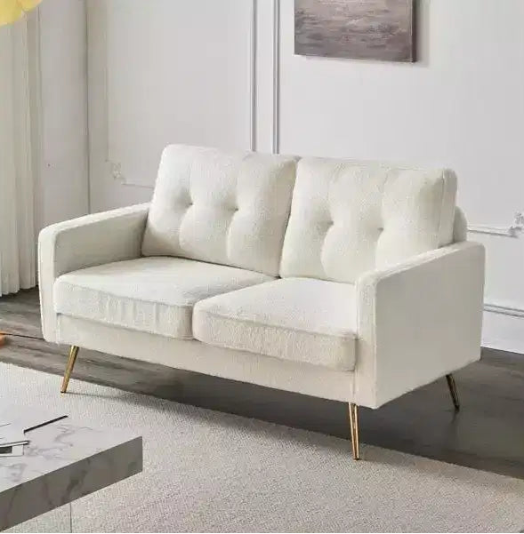 Karl Home |53.5 inch Square Arms Loveseat Sofa