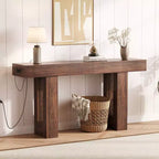 Console de canapé extra longue avec prise de courant, ports USB et Type-C, table d'entrée étroite et fine pour couloir, derrière le canapé ou le salon