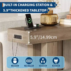 Console de canapé extra longue avec prise de courant, ports USB et Type-C, table d'entrée étroite et fine pour couloir, derrière le canapé ou le salon
