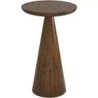 Regency Hill Owen 20 High Rustic Modern Walnut Finish Wood Side Table