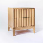 Thousand Oaks Wood Scalloped End Table with Drawers Natural Wood - Threshold™ designed with Studio McGee