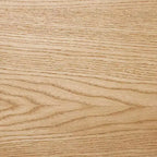 Guéridon festonné en bois avec tiroirs - Bois naturel