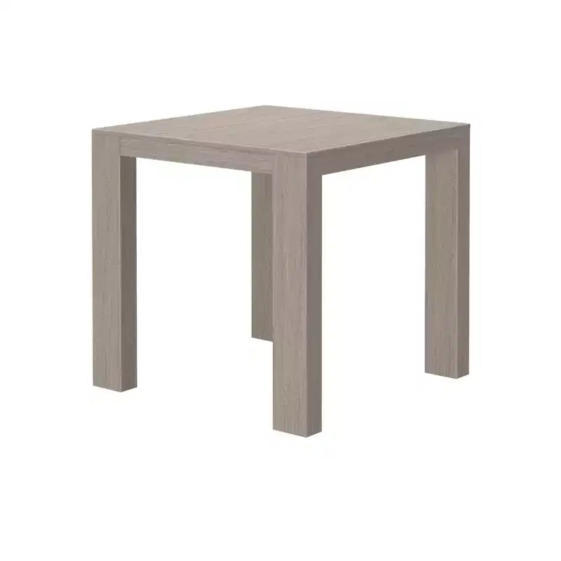 Table en bois massif à hauteur de comptoir, table à manger carrée moderne, 4 places