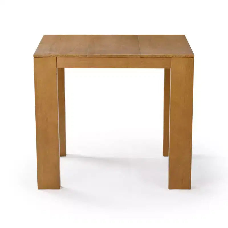 Table en bois massif à hauteur de comptoir, table à manger carrée moderne, 4 places