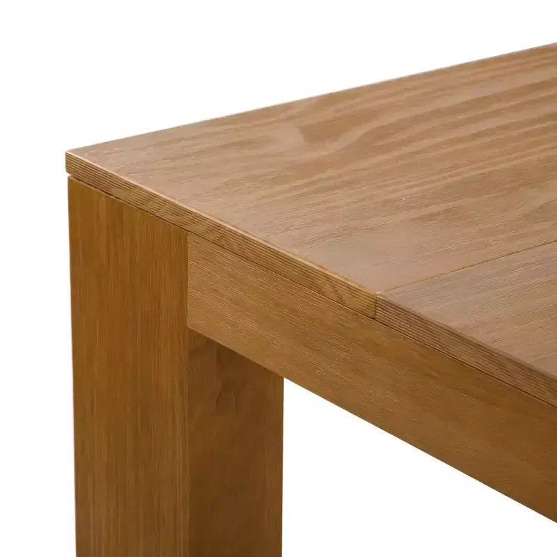 Table en bois massif à hauteur de comptoir, table à manger carrée moderne, 4 places
