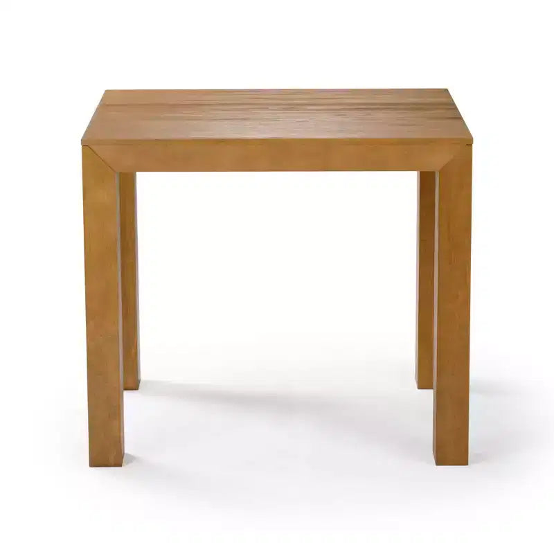 Table en bois massif à hauteur de comptoir, table à manger carrée moderne, 4 places