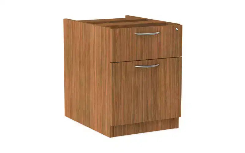 Classeur suspendu à caisson, 2 tiroirs (boîte/classeur), format légal/lettre, Noyer moderne