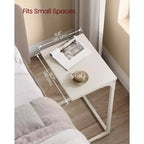 Table d'appoint en C pour canapé ou petit plateau TV pour salon ou chambre