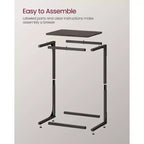 Table d'appoint en C pour canapé ou petit plateau TV pour salon ou chambre