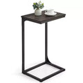 VASAGLE C-Shaped End Table Side Table Couch Table Small TV Tray Table for Living Room Bedroom