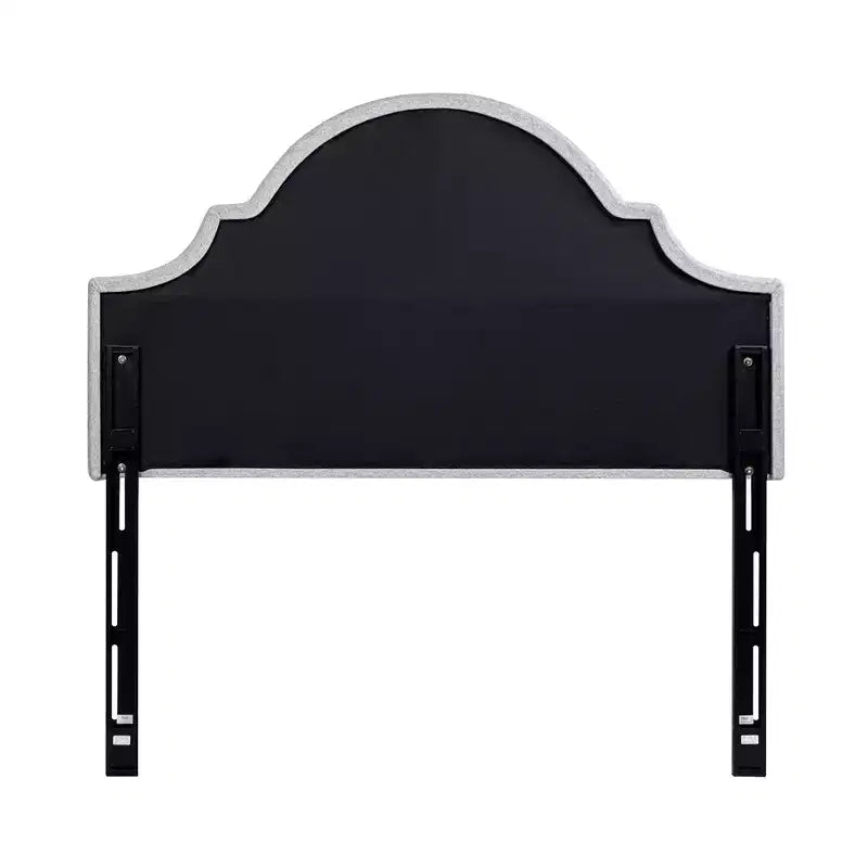 Tête de lit capitonnée Queen Size, tissu lin, hauteur réglable