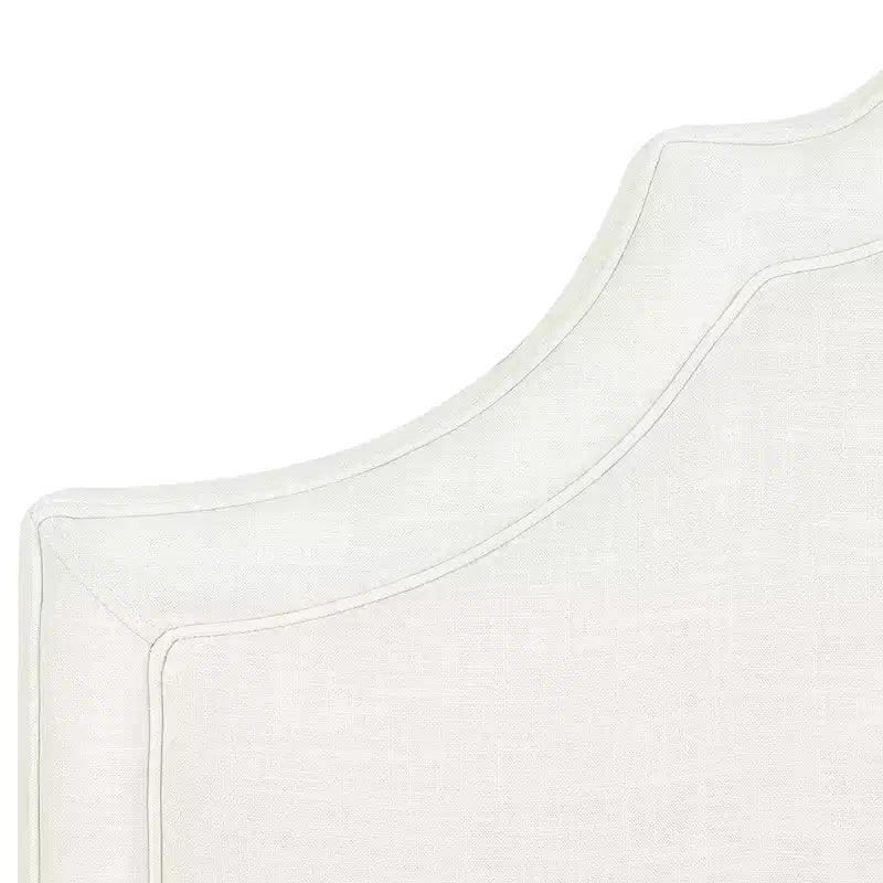 Tête de lit capitonnée Queen Size, tissu lin, hauteur réglable