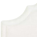 Tête de lit capitonnée Queen Size, tissu lin, hauteur réglable