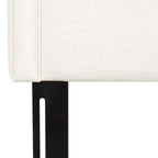 Tête de lit capitonnée Queen Size, tissu lin, hauteur réglable