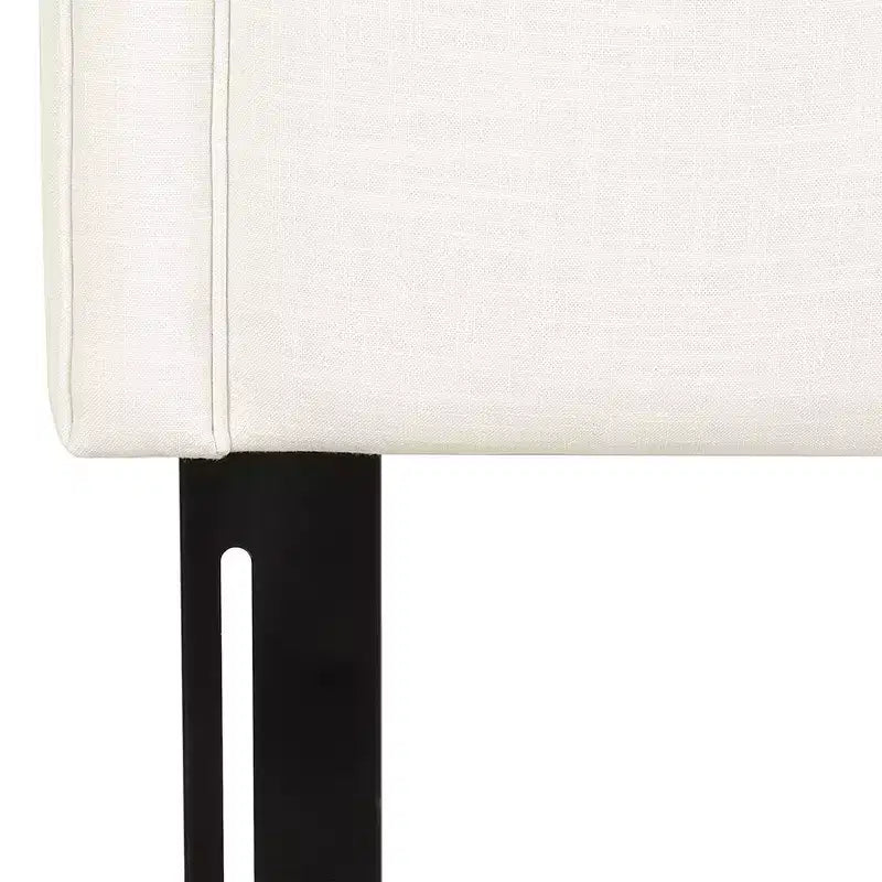 Tête de lit capitonnée Queen Size, tissu lin, hauteur réglable