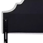 Tête de lit capitonnée Queen Size, tissu lin, hauteur réglable