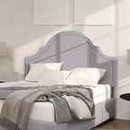 Tête de lit capitonnée Queen Size, tissu lin, hauteur réglable