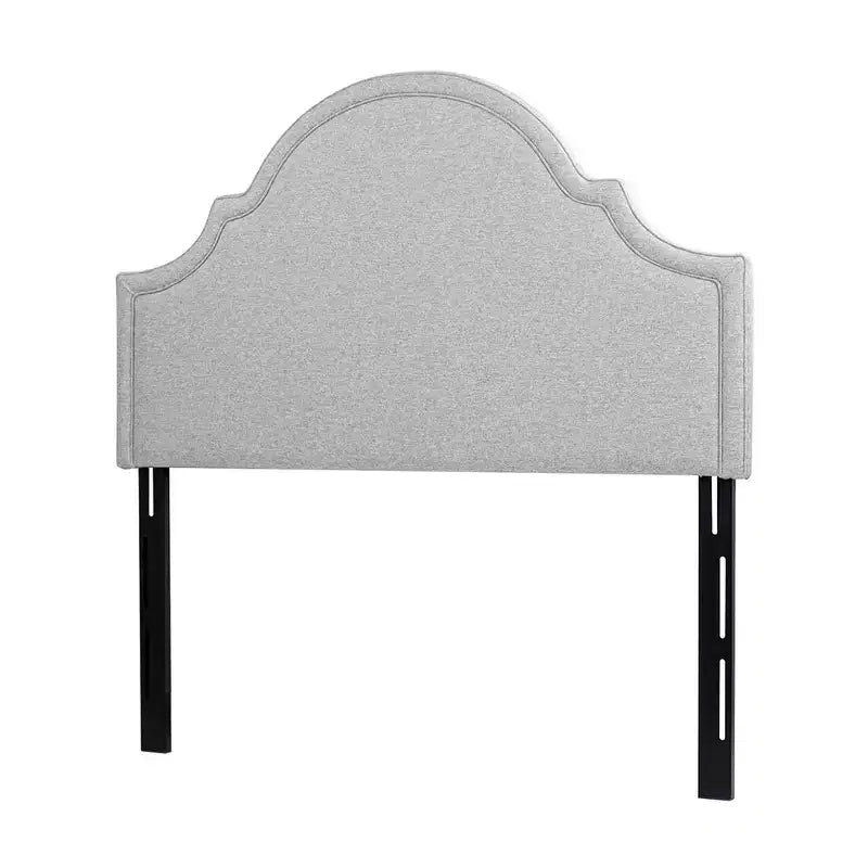 Tête de lit capitonnée Queen Size, tissu lin, hauteur réglable