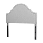 Tête de lit capitonnée Queen Size, tissu lin, hauteur réglable