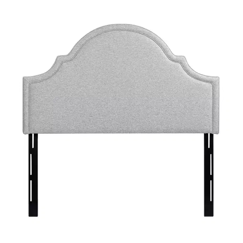 Tête de lit capitonnée Queen Size, tissu lin, hauteur réglable