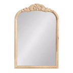 Miroir mural en bois cintré