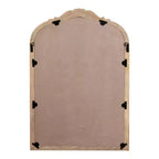 Miroir mural en bois cintré