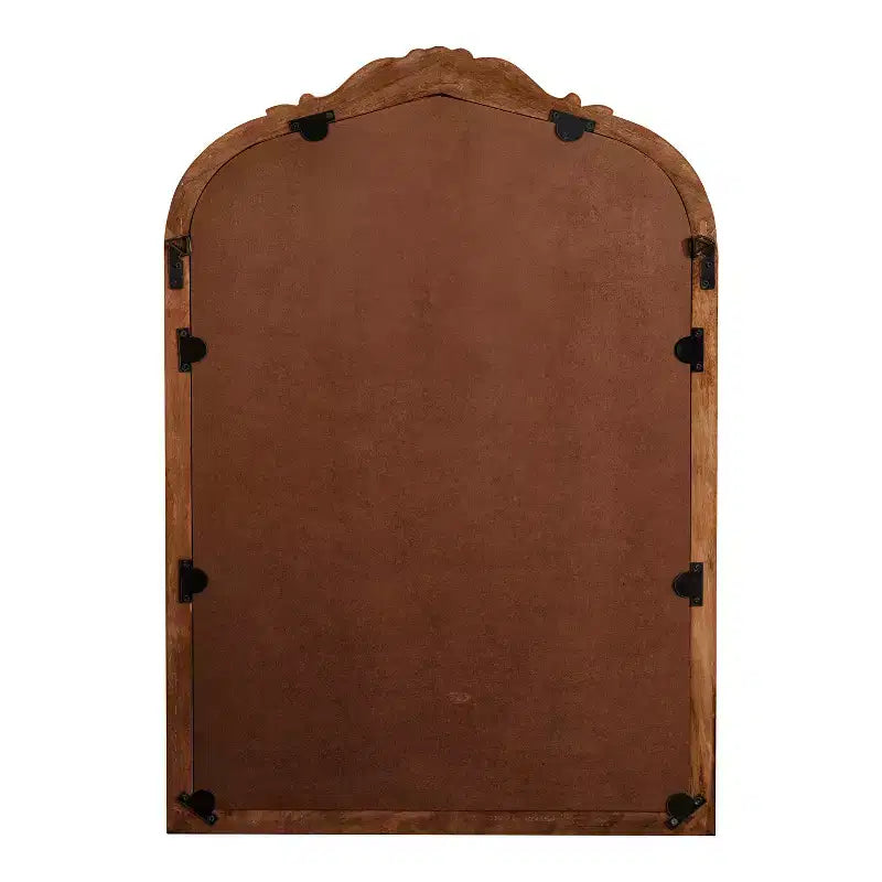 Miroir mural en bois cintré