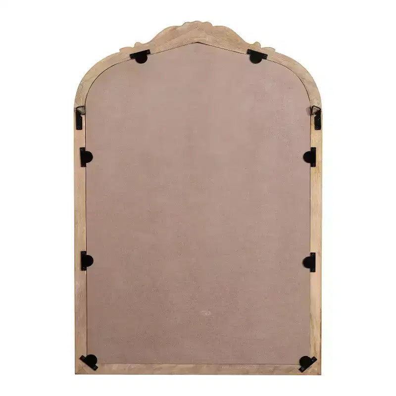 Miroir mural en bois cintré