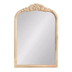 Miroir mural en bois cintré