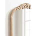 Miroir mural en bois cintré
