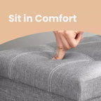 Banc de rangement ottoman avec rangement, repose-pieds, banc de chambre pliable, supporte 300 kg