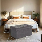 Banc de rangement ottoman avec rangement, repose-pieds, banc de chambre pliable, supporte 300 kg