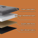Banc de rangement ottoman avec rangement, repose-pieds, banc de chambre pliable, supporte 300 kg